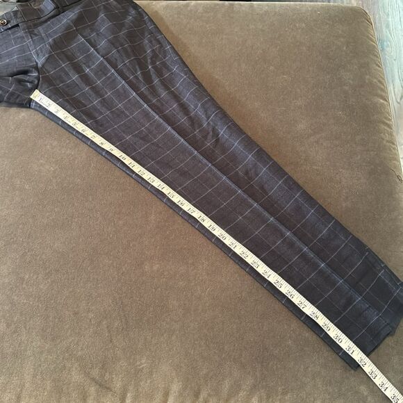 Men’s Mogu Plaid 3 Piece Business Formal Suit Jacket 42 Pants 40 NWT - Picture 11 of 15
